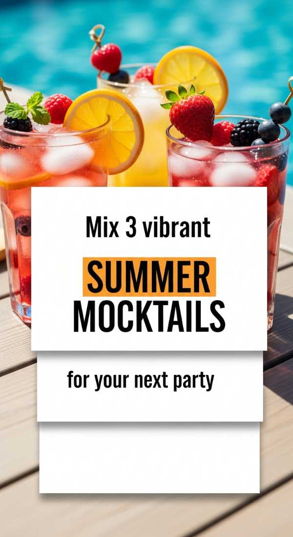 Mix 3 Vibrant Summer Mocktails For Your Next Party 6a070b4718db7