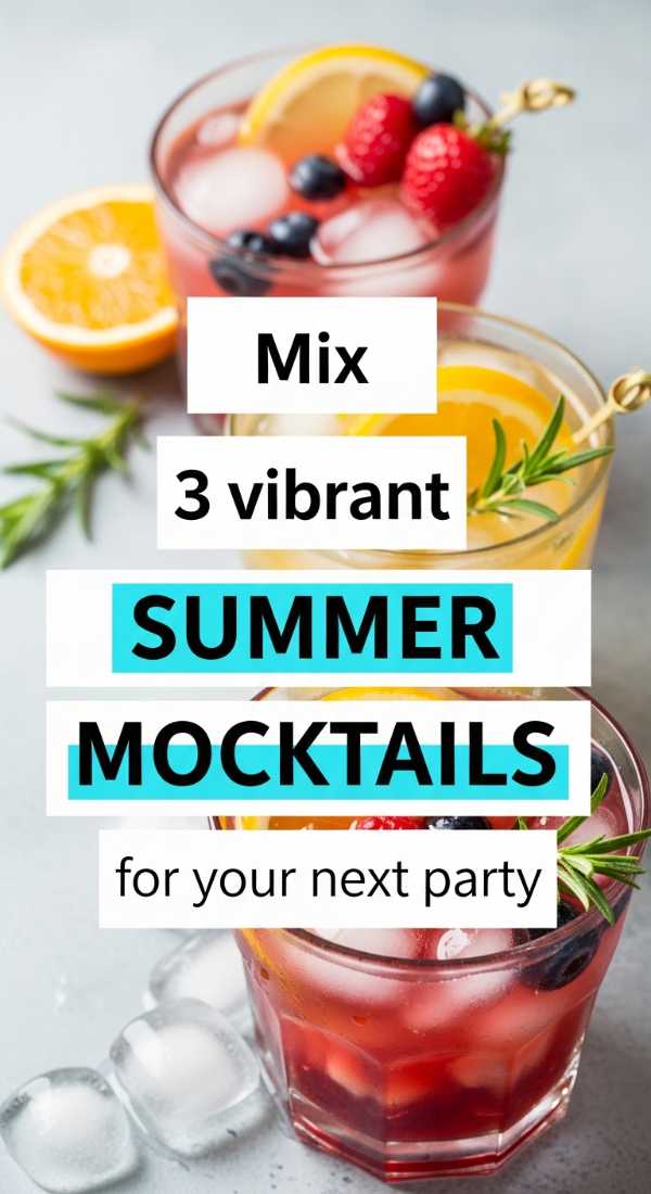 Summer on a Plate: Fresh Recipes and Ice-Cold Refreshments Mix 3 Vibrant Summer Mocktails For Your Next Party 6a10a0a114bc4