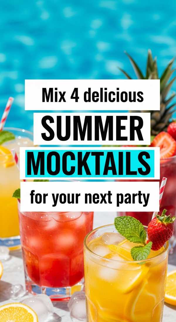 Mix 4 Delicious Summer Mocktails For Your Next Party 6a06cc022985f