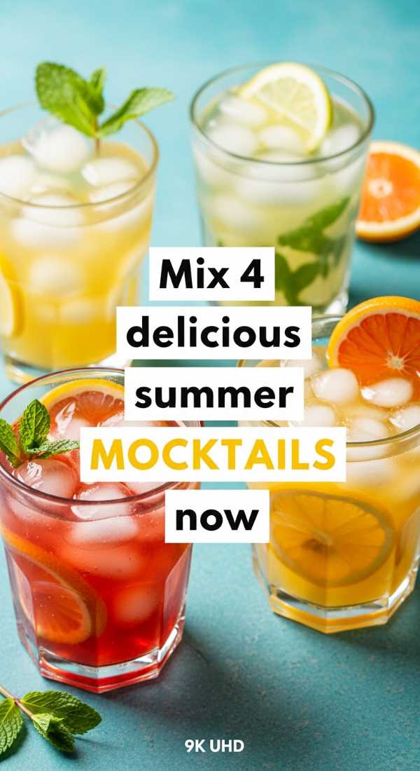 Mix 4 Delicious Summer Mocktails Now 6a06bdc8147b6