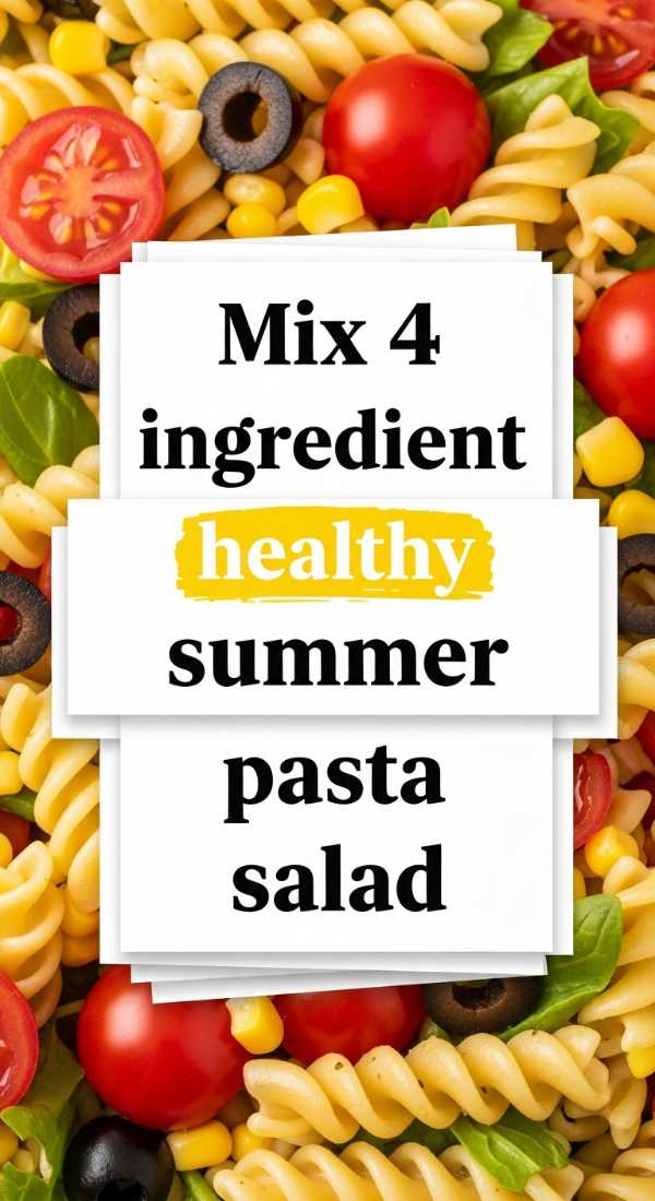 Mix 4 Ingredient Healthy Summer Pasta Salad 6a00104d083df