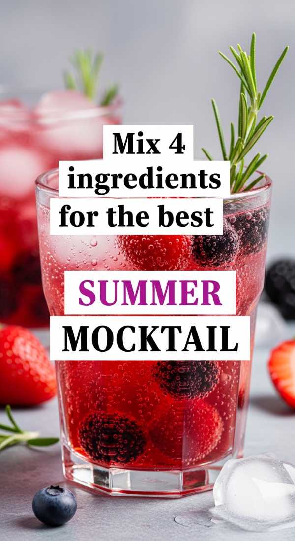 Mix 4 Ingredients For The Best Summer Mocktail 6a06bc7c1bfb5