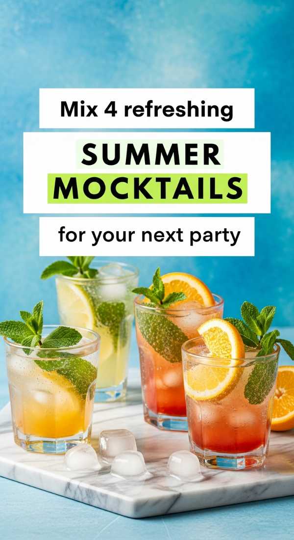Mix 4 Refreshing Summer Mocktails For Your Next Party 6a06ee573bf31