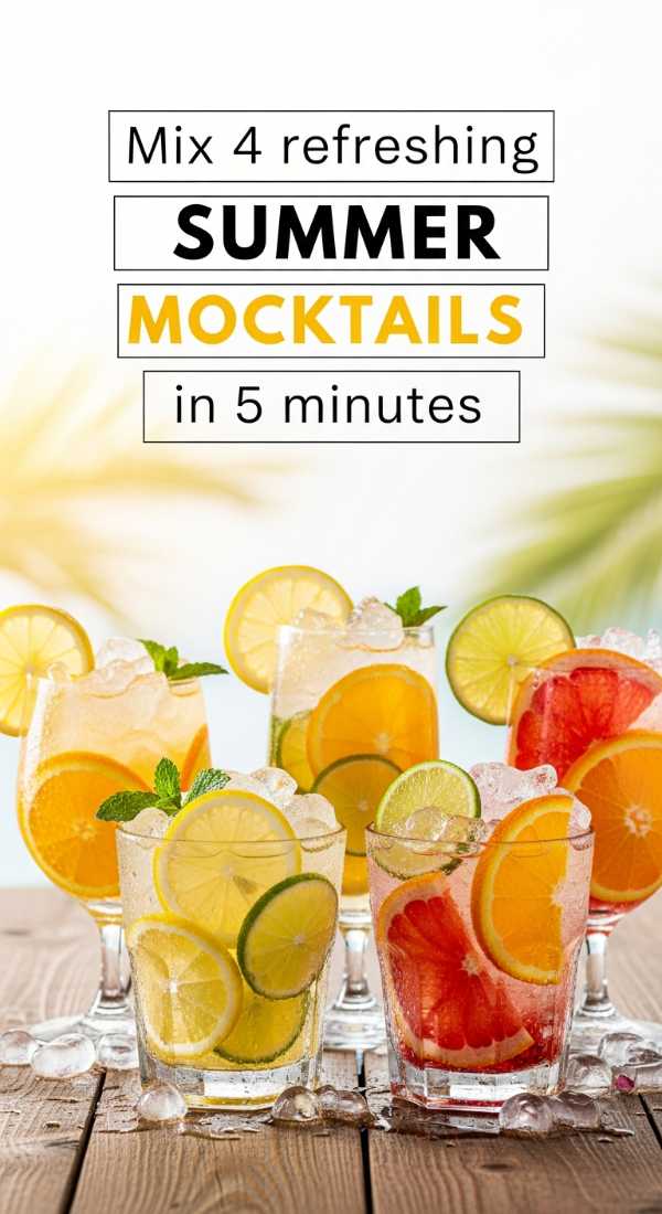 Mix 4 Refreshing Summer Mocktails In 5 Minutes 6a06bdefd7248