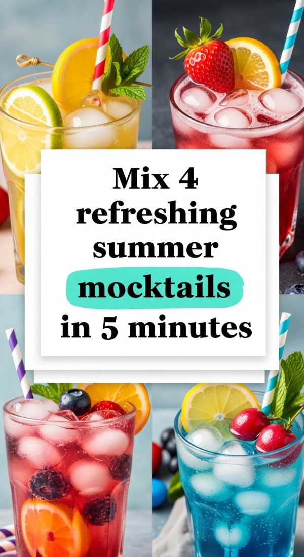 Mix 4 Refreshing Summer Mocktails In 5 Minutes 6a070cd9667b3