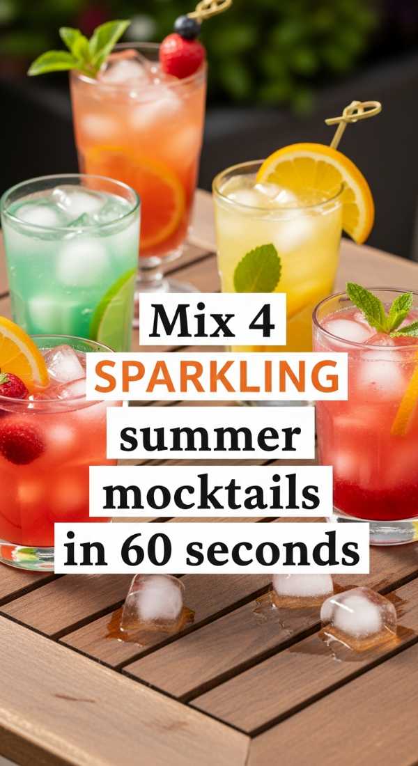 Mix 4 Sparkling Summer Mocktails In 60 Seconds 6a06c558ac605