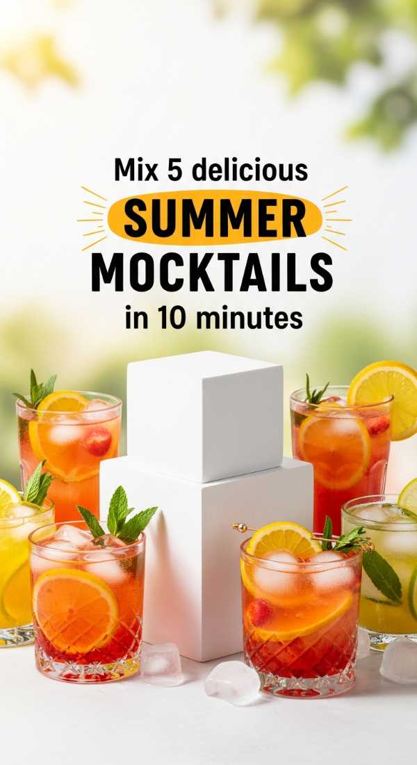 Mix 5 Delicious Summer Mocktails In 10 Minutes 6a06ee52dc356