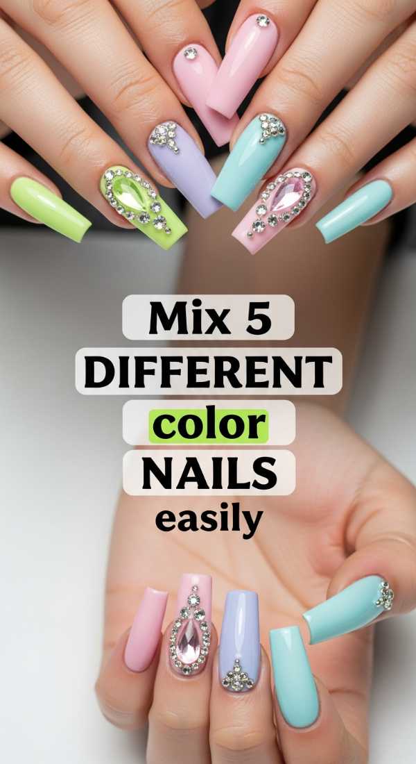 Mix 5 Different Color Nails Easily 6a0f114f20800