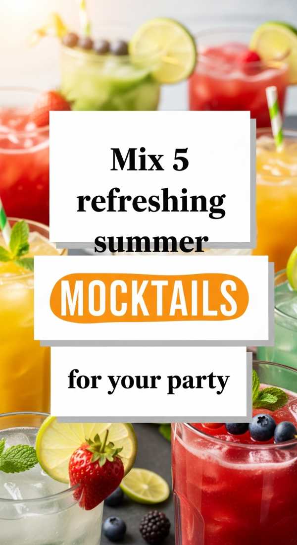 Mix 5 Refreshing Summer Mocktails For Your Next Party 6a06c53b23efb