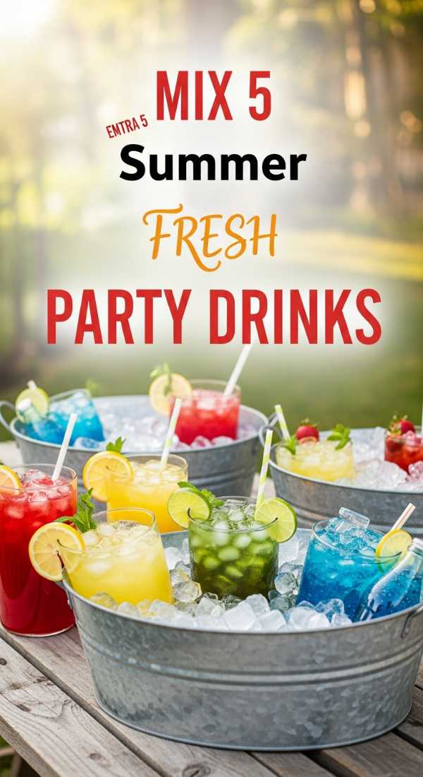 Mix 5 Summer Party Drinks 6a0d9ef0eaf40