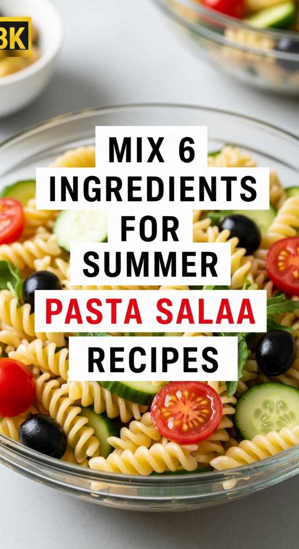 Mix 6 Ingredients For Summer Pasta Salad Recipes 6a06c22032fe7