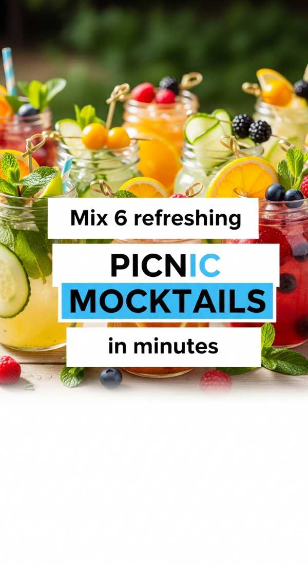 Sun, Snacks, and Style: Your Complete Manual for the Best Picnic Party Ever Mix 6 Refreshing Picnic Mocktails In Minutes 6a0056772f6ed