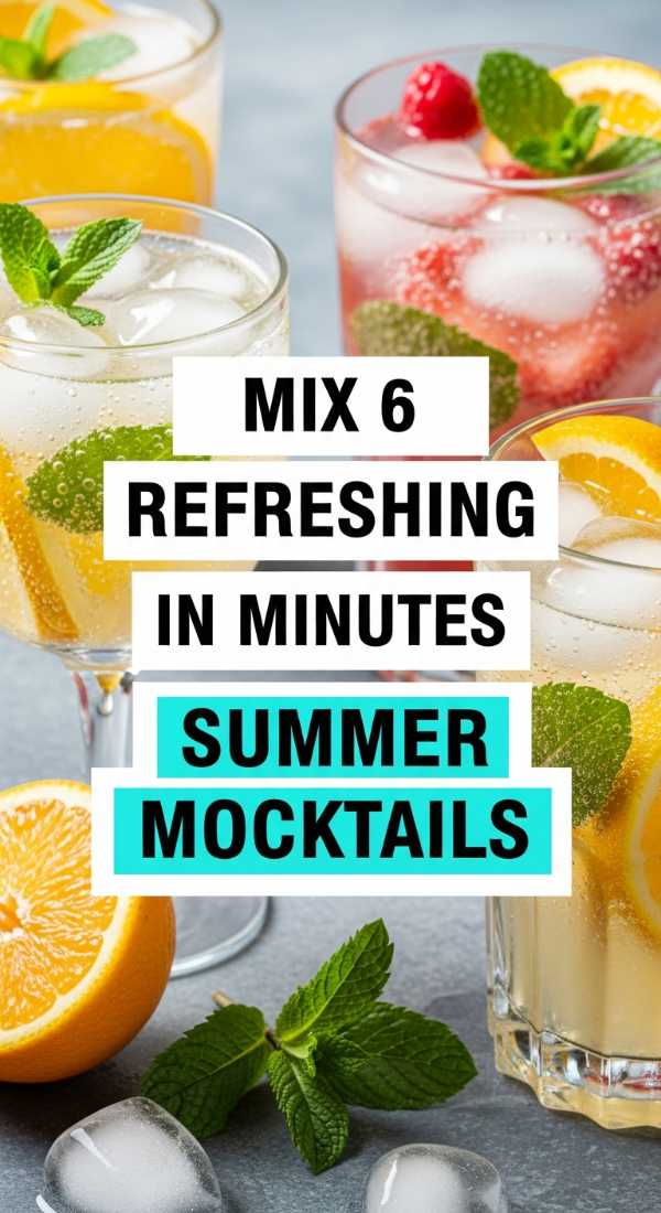 Mix 6 Refreshing Summer Mocktails In Minutes 6a06c3c12faa1