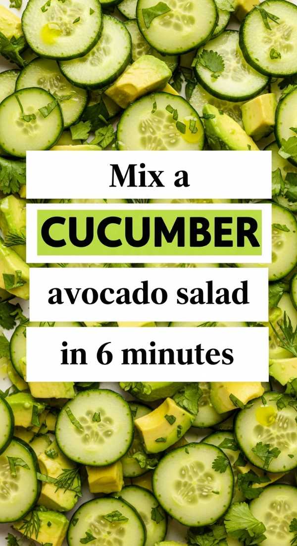 Mix A Cucumber Avocado Salad In 6 Minutes 69f6f4b8aba15