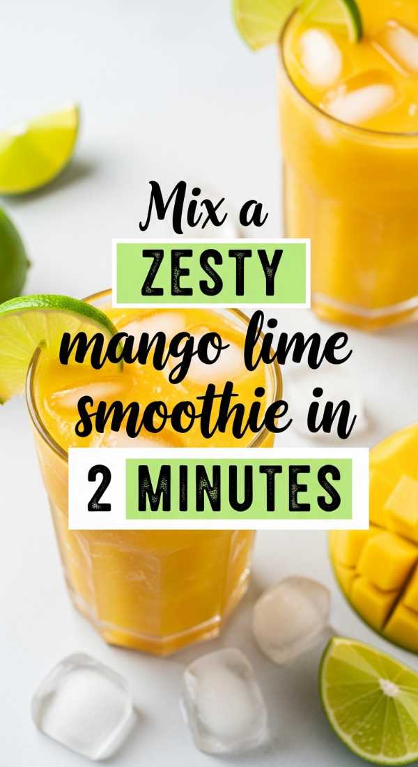 Mix A Zesty Mango Lime Smoothie In 2 Minutes 69f47b3d01035
