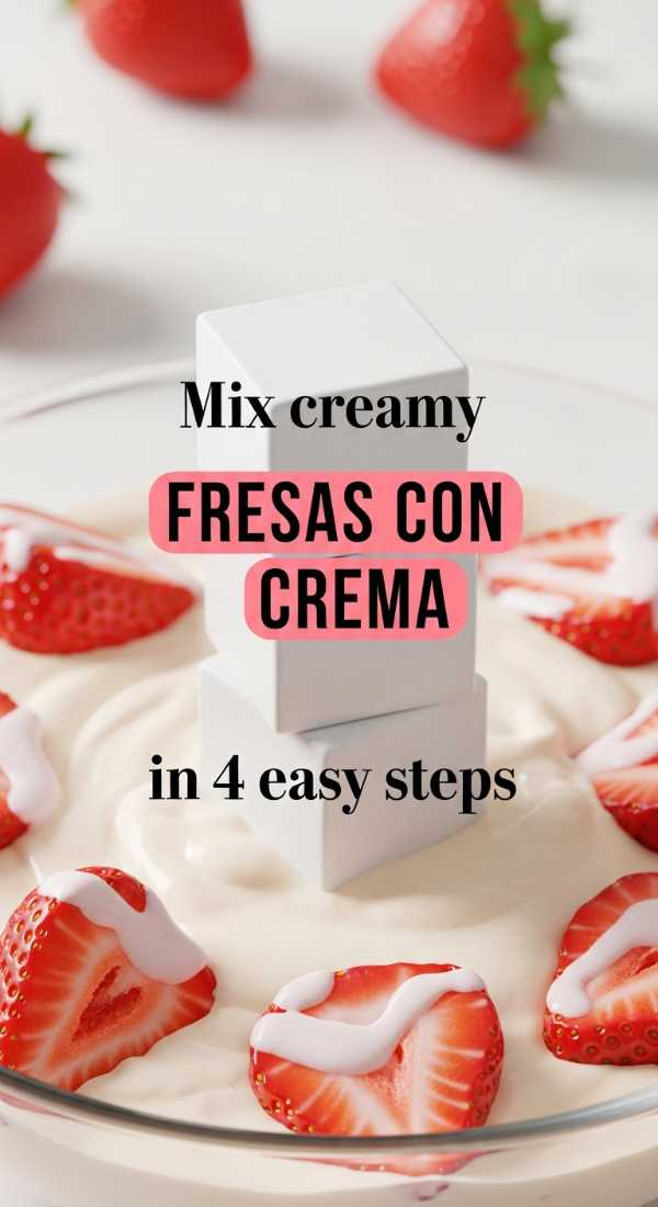 Mix Creamy Fresas Con Crema In 4 Easy Steps 6a070cf389aa5