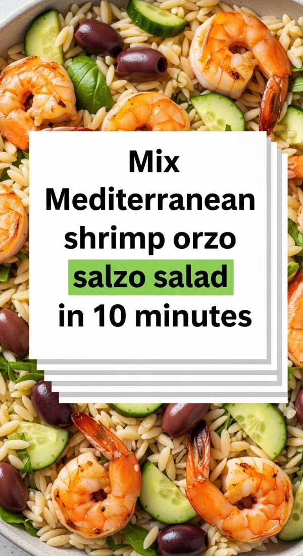 Mix Mediterranean Shrimp Orzo Salad In 10 Minutes 69f47c7418349