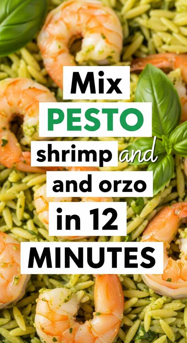 Mix Pesto Shrimp And Orzo In 12 Minutes 69f6f4ad24bdc