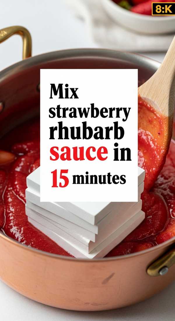 Mix Strawberry Rhubarb Sauce In 15 Minutes 69f6fe082541d