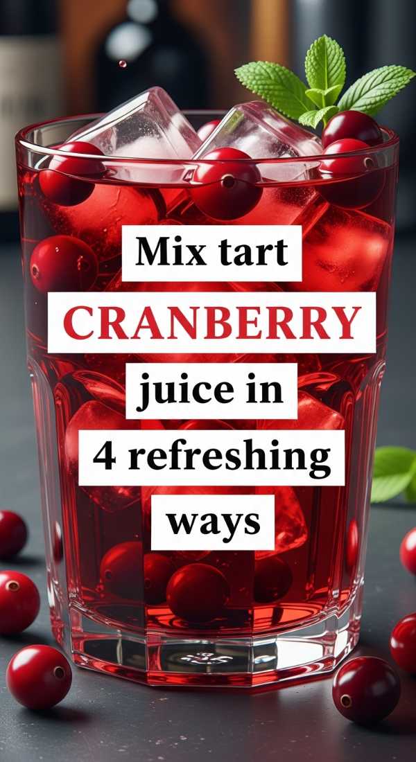 Mix Tart Cranberry Juice In 4 Refreshing Ways 69fc174767076