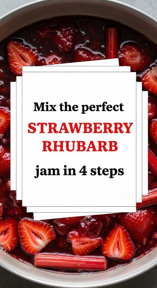 Mix The Perfect Strawberry Rhubarb Jam In 4 Steps 69fd8cc395713