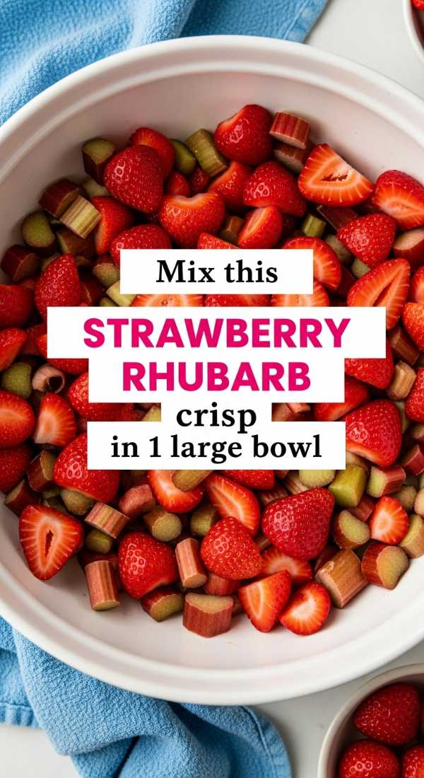 Mix This Strawberry Rhubarb Crisp In 1 Large Bowl 69f47c7c94b24