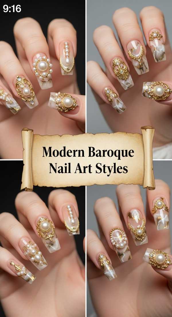 Modern Baroque Nail Art Styles 6a08582f2bce1
