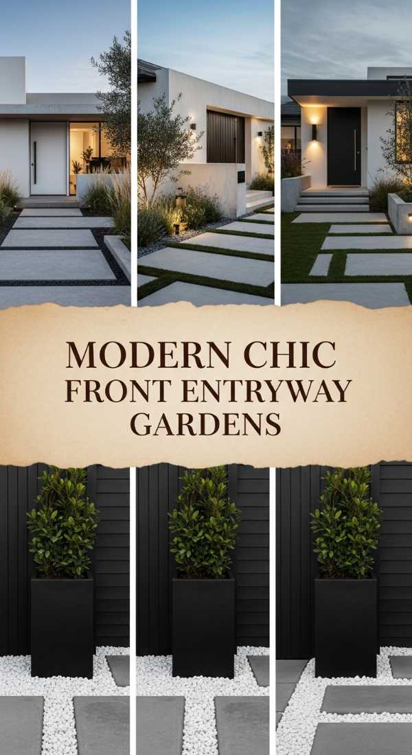 Modern Chic Front Entryway Gardens 69ff4738f362a