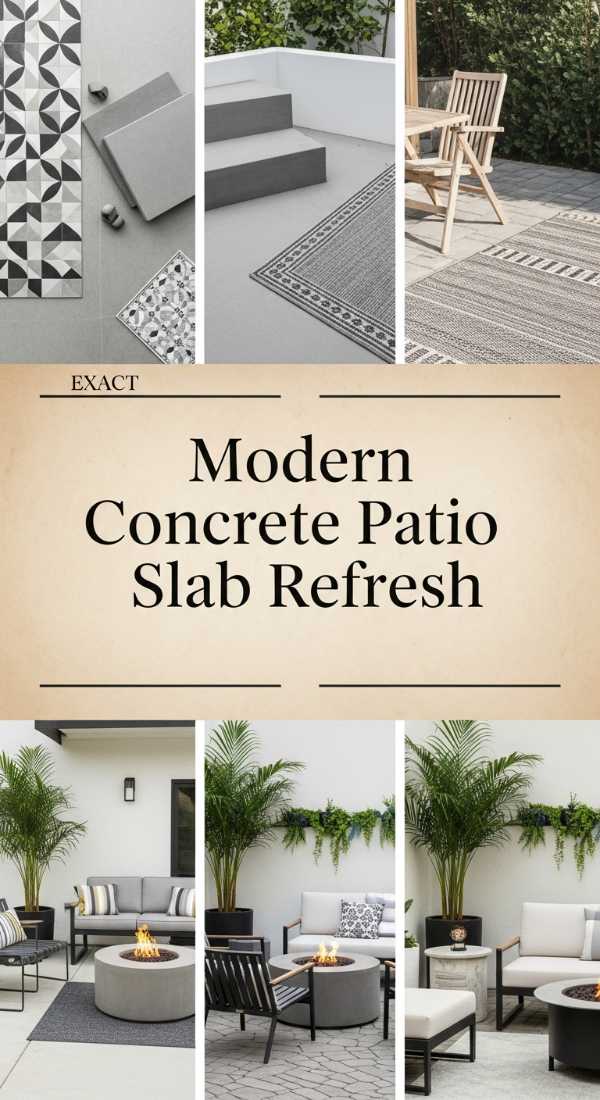 The Art of Elevated Living: Crafting Your Dream Backyard on a Budget Modern Concrete Patio Slab Refresh 69fb0762b8c8e