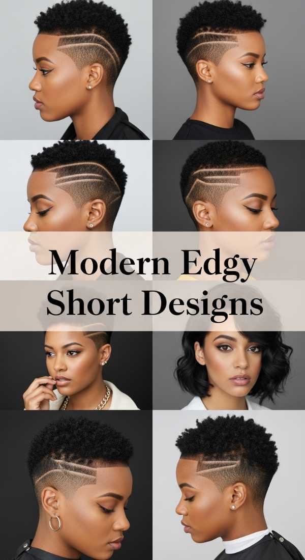 Silk & Shine: The Ultimate Luxury Hair Moodboard Modern Edgy Short Designs 6a142591b11de
