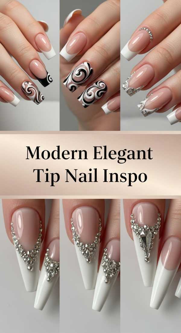 Modern Elegant Tip Nail Inspo 6a13423a95a6c
