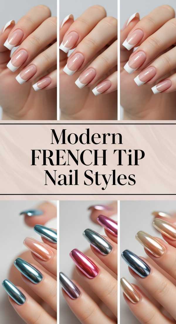 Press On Nail Perfection: Your All-in-One Guide to a Salon Look at Home Modern French Tip Nail Styles 6a08afeb74a8d