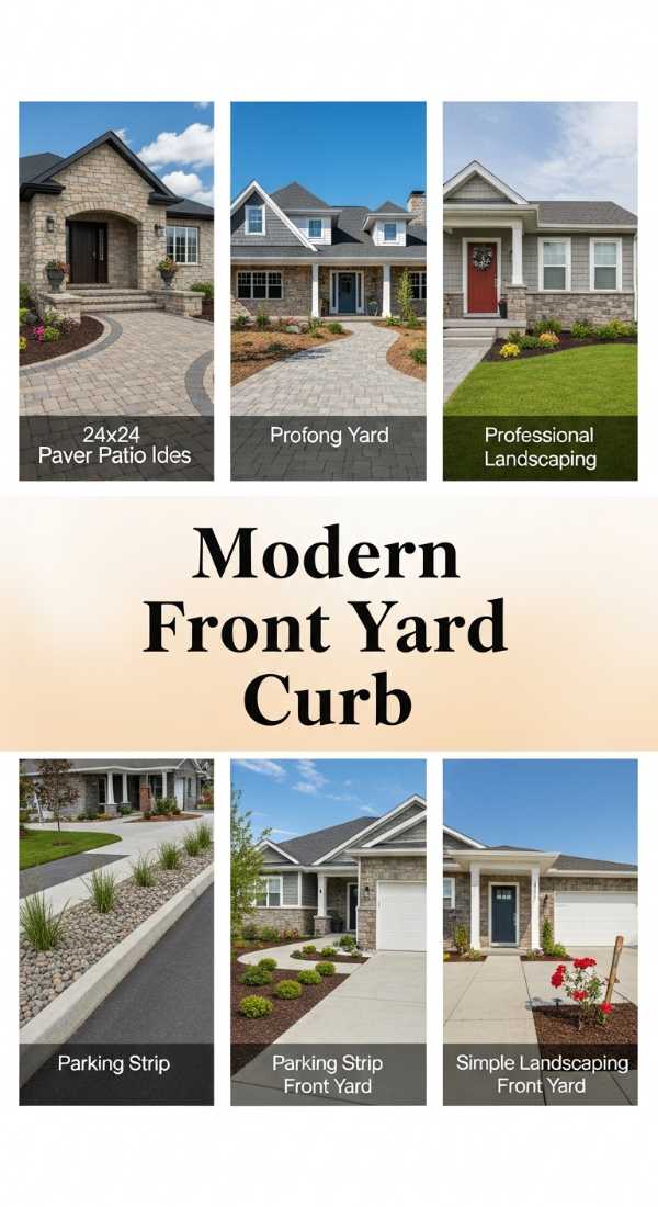The Art of Outdoor Opulence: Crafting Magical Luxury Spaces Modern Front Yard Curb 6a04bae1219a8