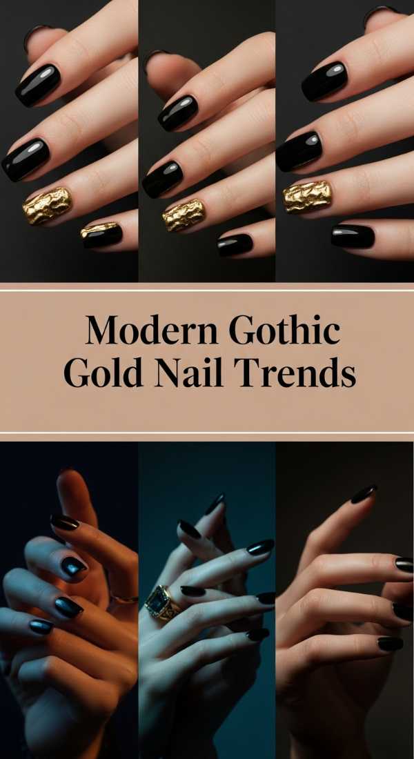 Modern Gothic Gold Nail Trends 6a085b76e78b2