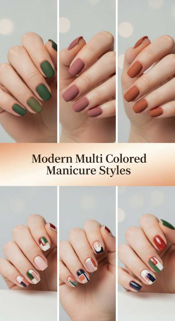 Modern Multi Colored Manicure Styles 6a08aff4b3856