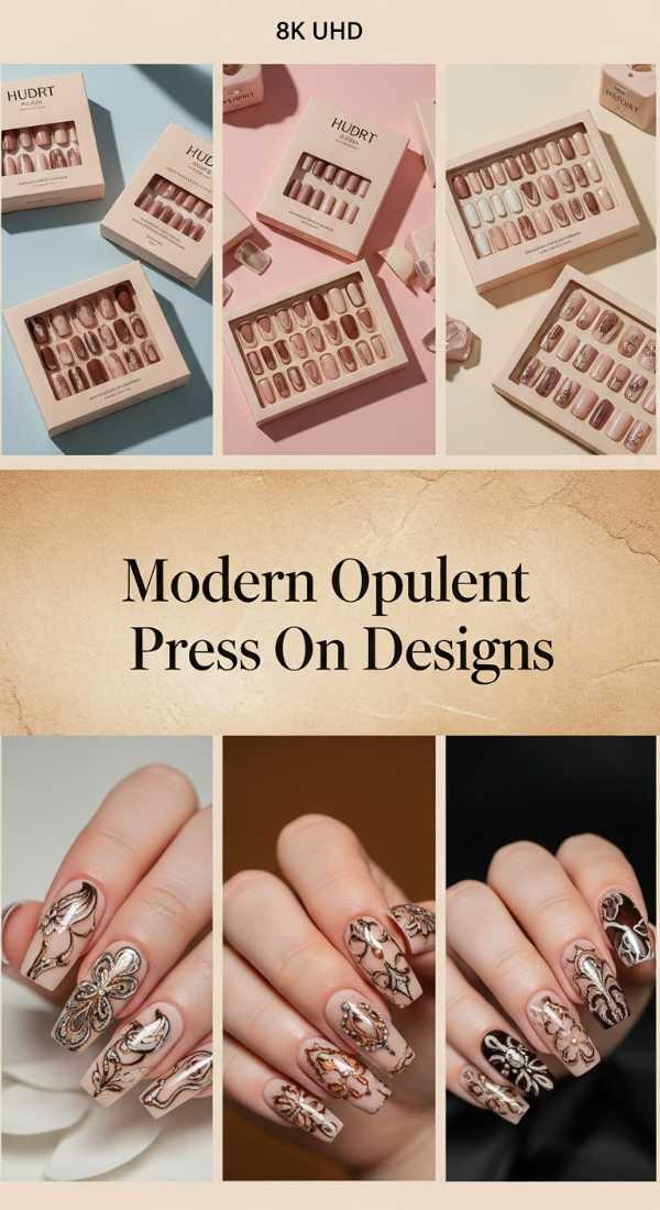 Modern Opulent Press On Designs 6a08584638fce