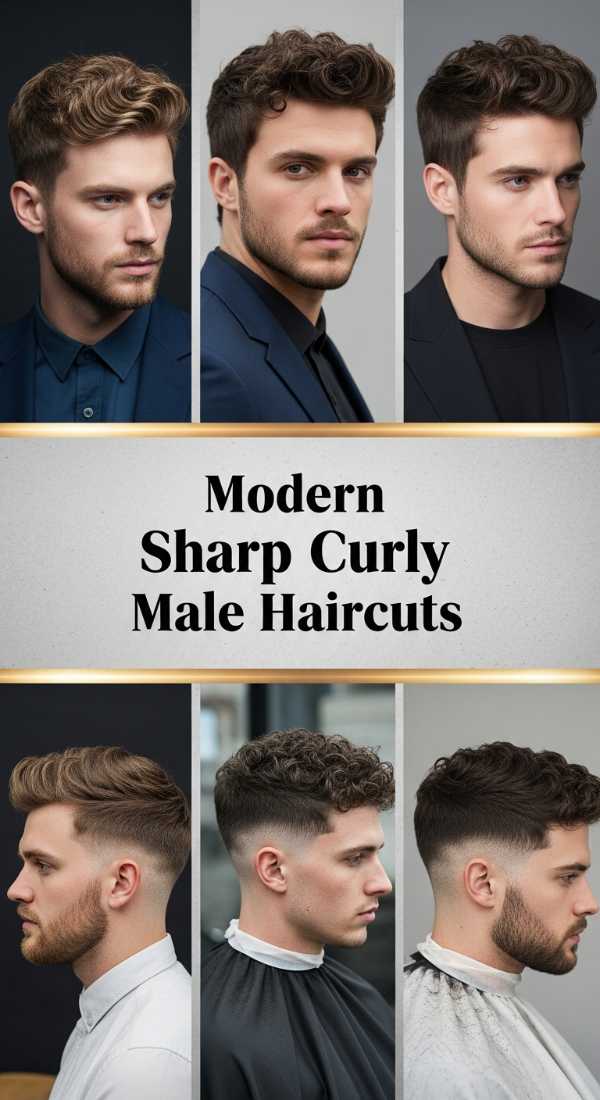 From Diplomas to Golden Hour: Effortless Seasonal Glow Hairstyles Modern Sharp Curly Male Haircuts 6a08d2a7e85c7
