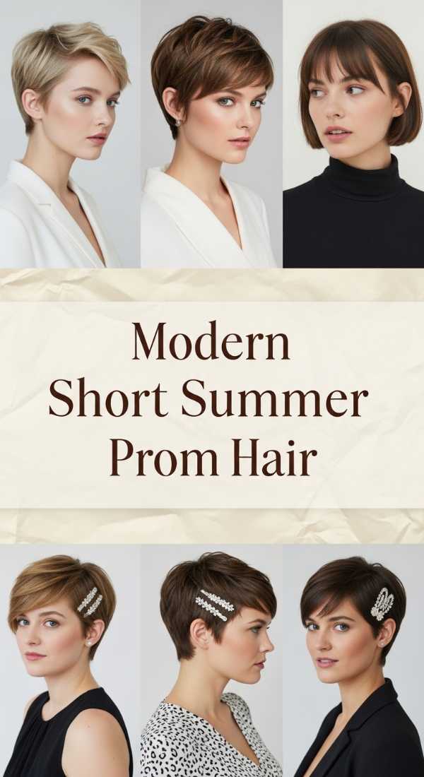 Modern Short Summer Prom Hair 6a03671b1b249