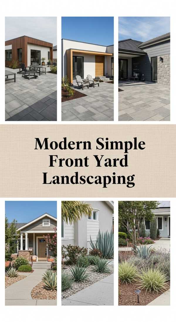Chasing Sunlight: Whimsical Decor Tips for a Breezy Summer Home Modern Simple Front Yard Landscaping 6a04ca9d0c470