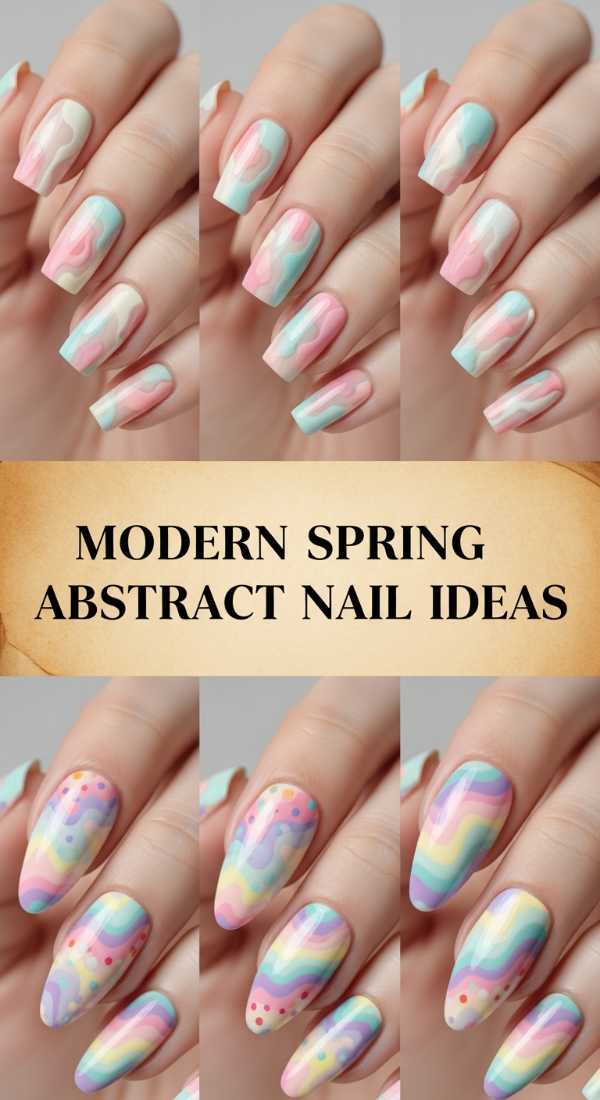 Gold, Glass, and Glamour: The Most Expensive-Looking Nails of 2026 Modern Spring Abstract Nail Ideas 69ff6c0d70d97