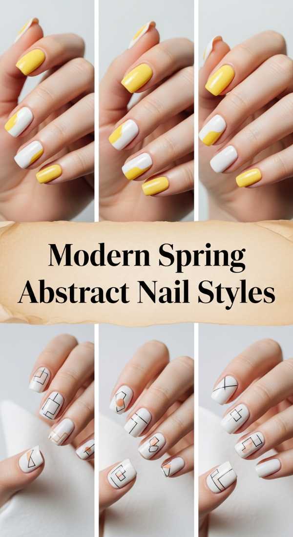 Modern Spring Abstract Nail Styles 69ff6c0af3ef2