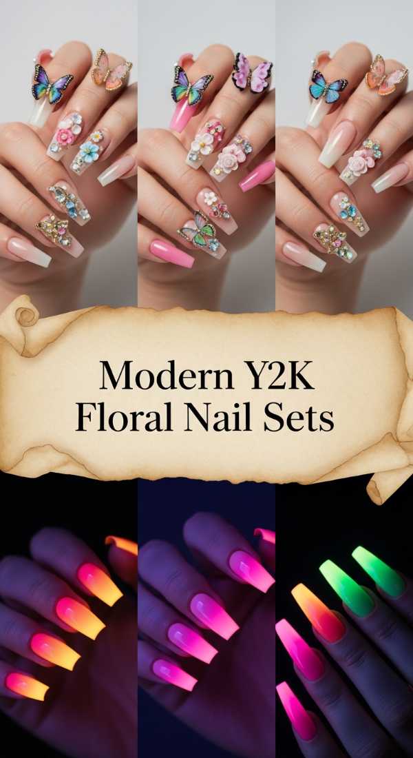 Modern Y2k Floral Nail Sets 6a13409babc45