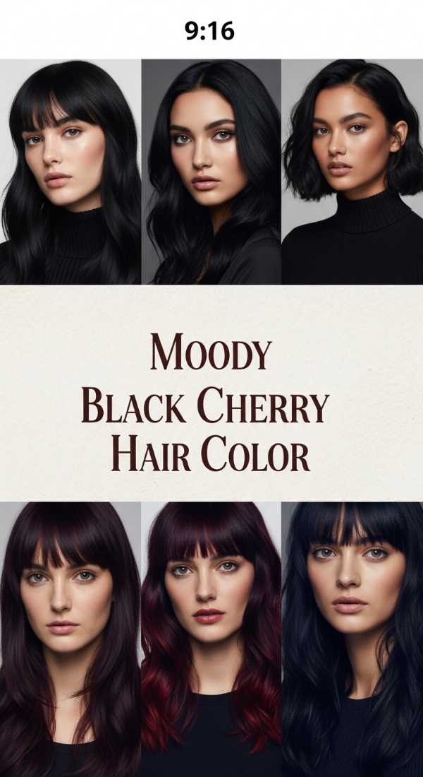 Refined Elegance: Top Modern Hair Trends for the Luxury Enthusiast Moody Black Cherry Hair Color 6a1425a17a107