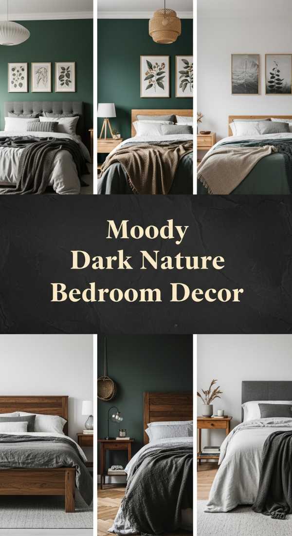 High-End Heat: Your Ultimate Guide to Chic Summer Interiors Moody Dark Nature Bedroom Decor 6a04b7913a76b
