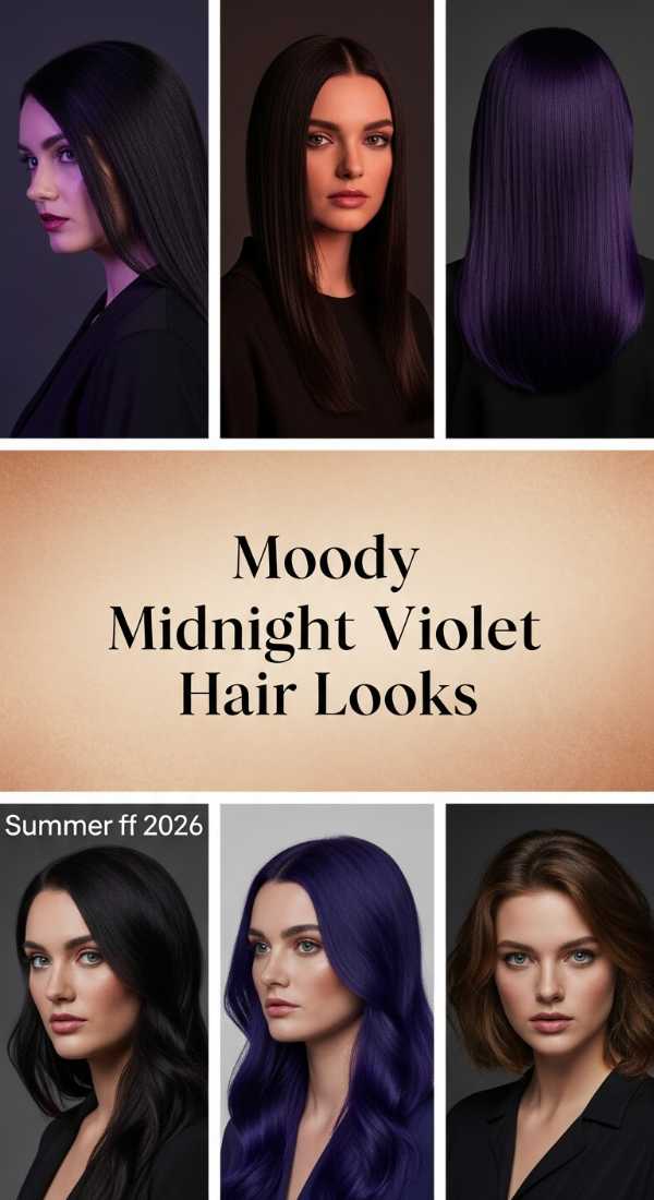 Moody Midnight Violet Hair Looks 6a142ce55c5dd