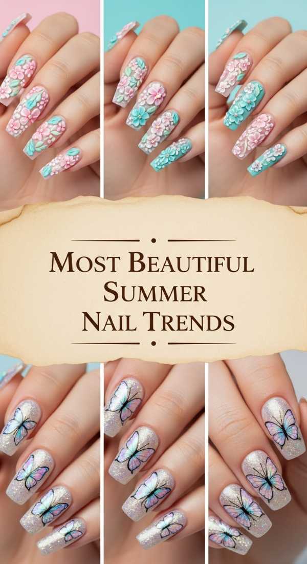 Most Beautiful Summer Nail Trends 6a134d39a6ef3