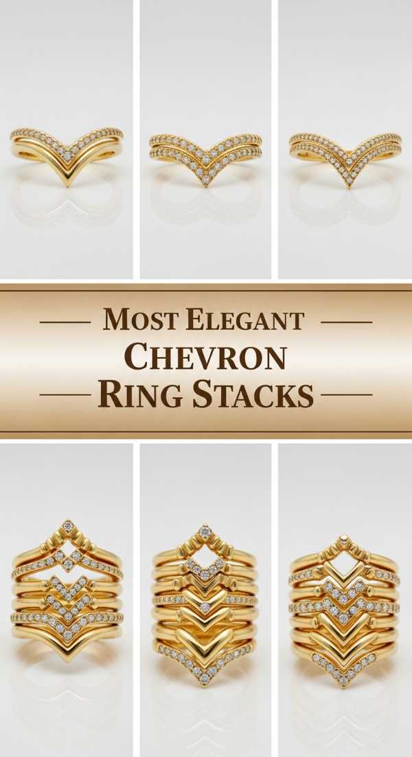 Most Elegant Chevron Ring Stacks 69fdbc2565632