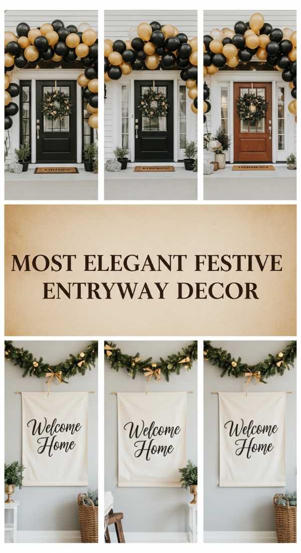 Most Elegant Festive Entryway Decor 6a03583228c92