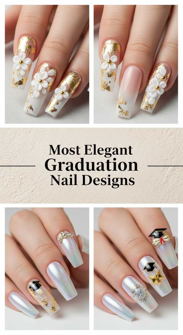 Most Elegant Graduation Nail Designs 6a1340a663e89
