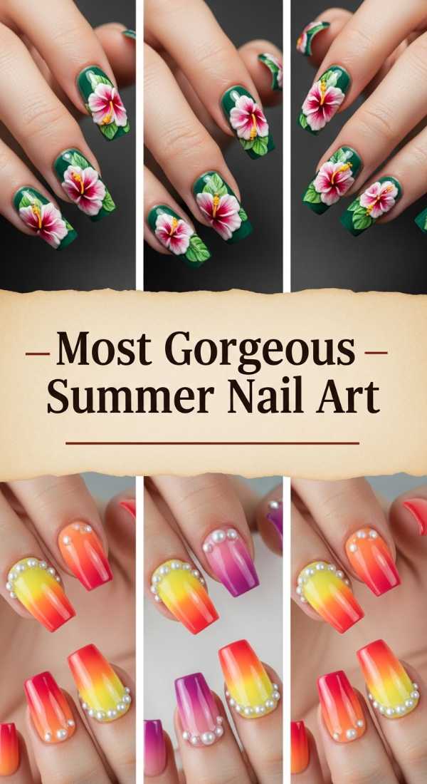 Most Gorgeous Summer Nail Art 6a134c2f4a7ca
